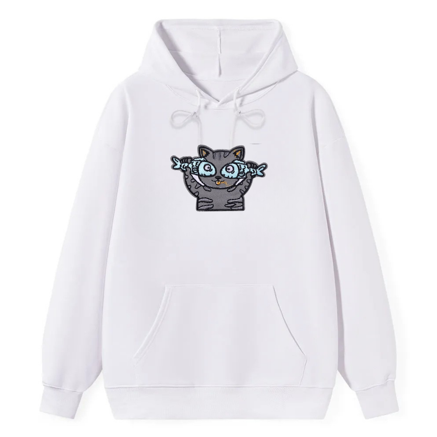 Cat Fish Cartoon Classic Hoodie